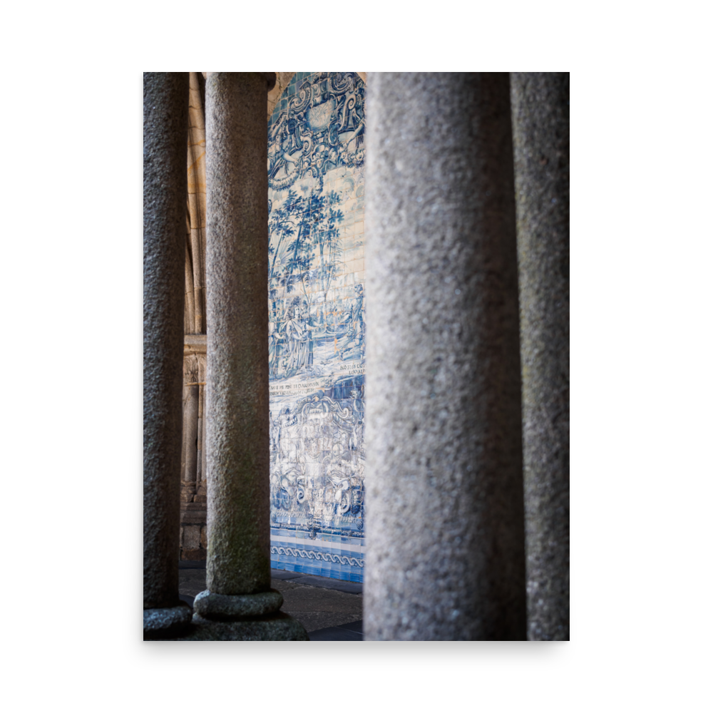 Tirage de Porto - Azulejo of the cathedral - Porto