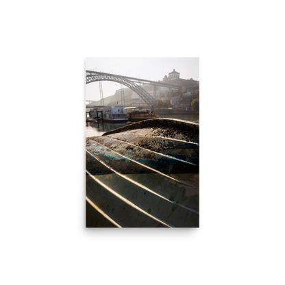 Tirage photo de Porto "Dom Luis I bridge from the banks of the Douro river" - Porto