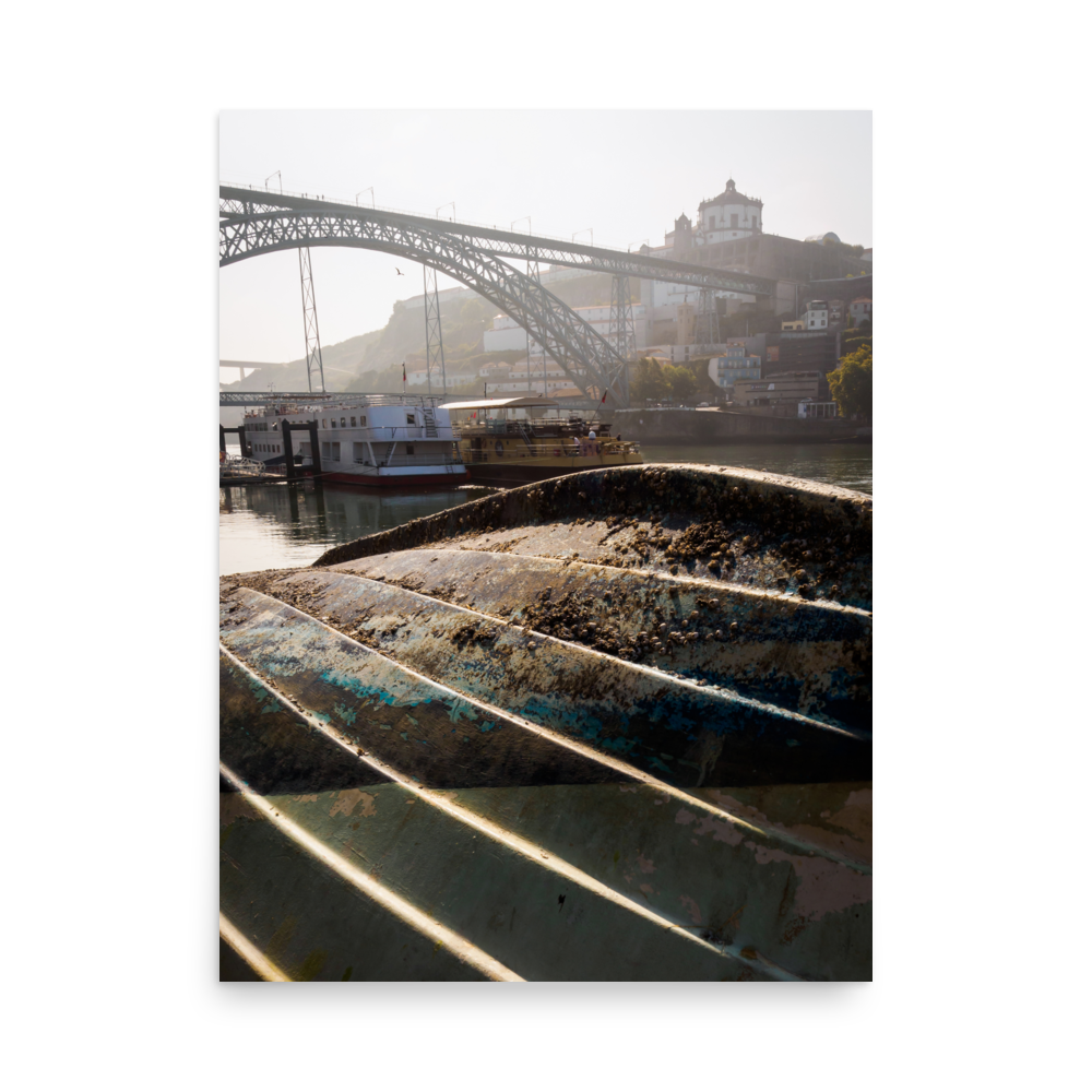 Tirage photo de Porto "Dom Luis I bridge from the banks of the Douro river" - Porto