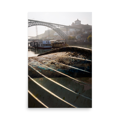Tirage photo de Porto "Dom Luis I bridge from the banks of the Douro river" - Porto