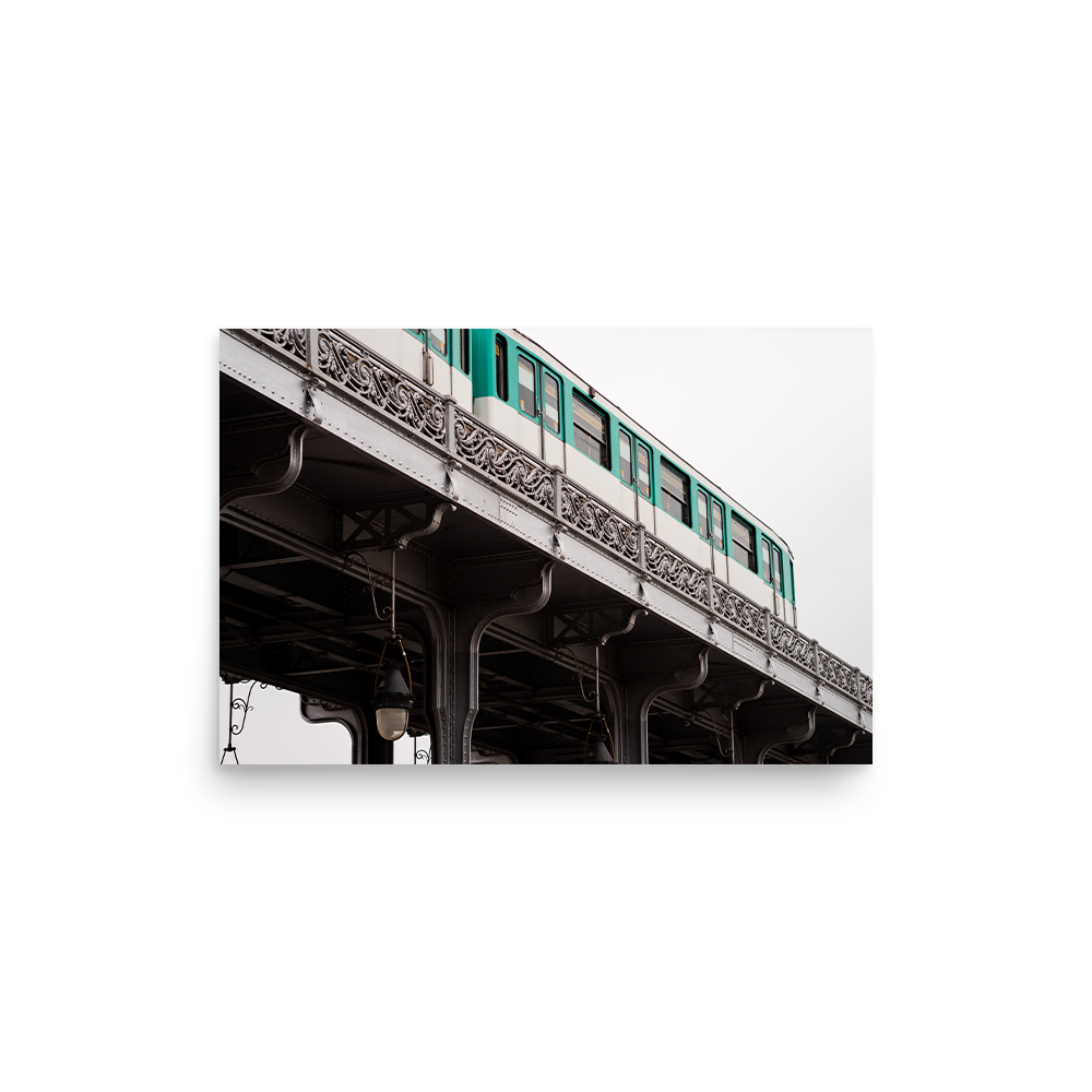 Tirage photo de Paris "Bir Hakeim - Métro Ligne 6" - Paris - The Artistic Way