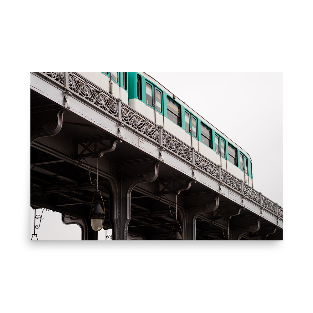 Tirage photo de Paris "Bir Hakeim - Métro Ligne 6" - Paris - The Artistic Way