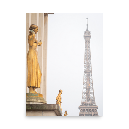 Tirage photo de Paris "From Trocadero to the foggy tower" - Paris