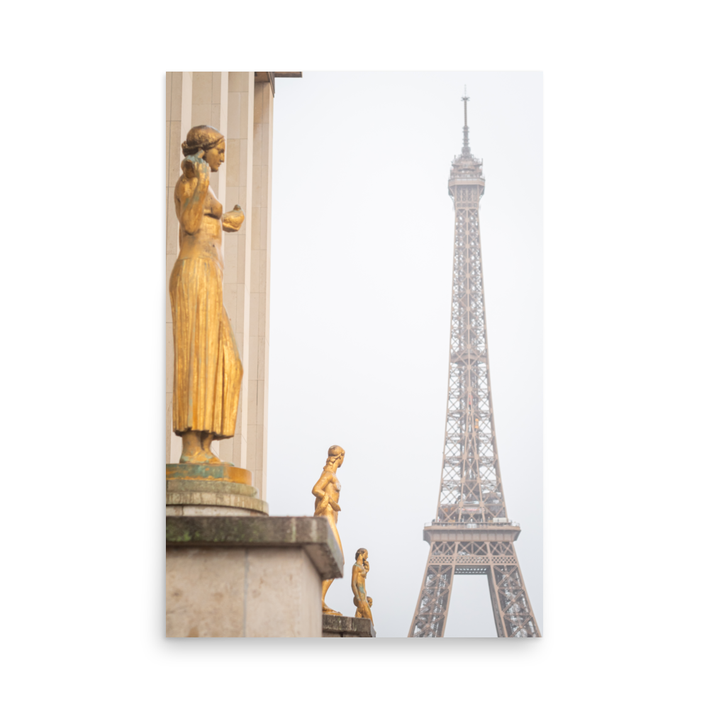 Tirage photo de Paris "From Trocadero to the foggy tower" - Paris