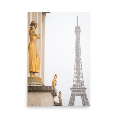 Tirage photo de Paris "From Trocadero to the foggy tower" - Paris