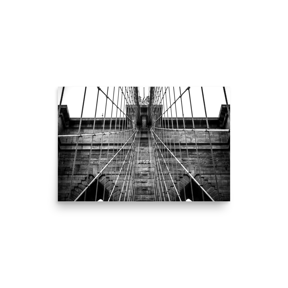 Tirage photo de New York "Brooklyn Bridge 1875" - NY - The Artistic Way