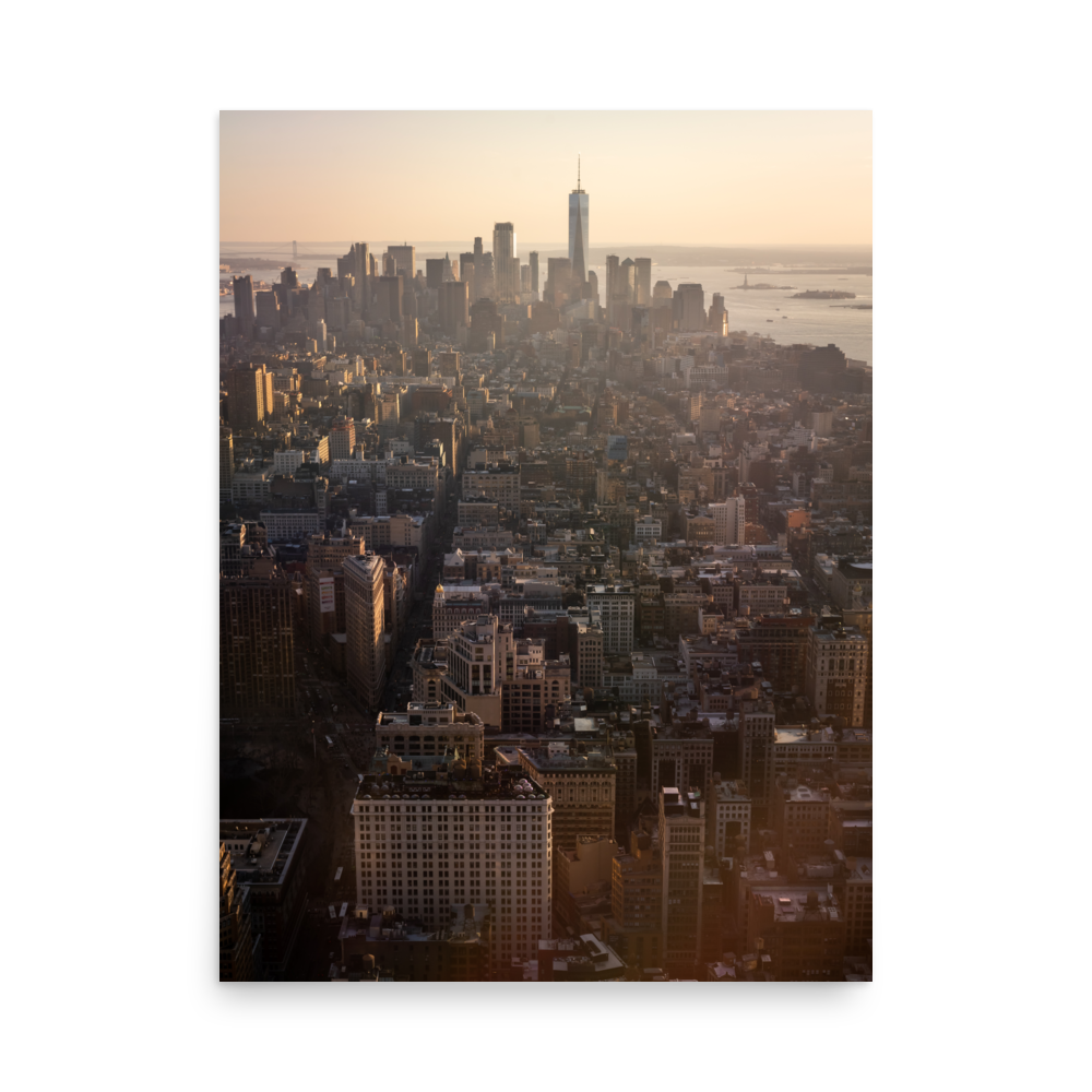 Tirage photo de New York "Big Apple Sunset" - NY - The Artistic Way