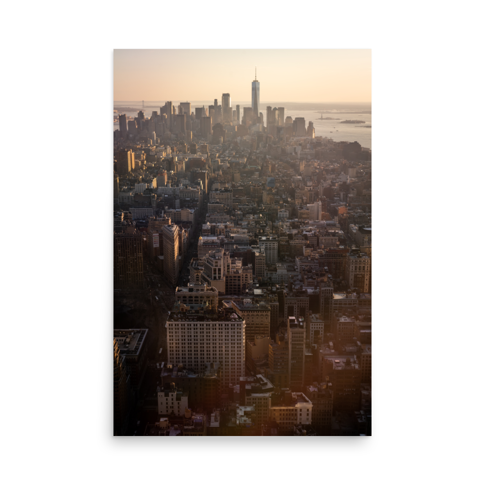 Tirage photo de New York "Big Apple Sunset" - NY - The Artistic Way