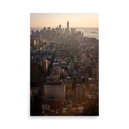 Tirage photo de New York "Big Apple Sunset" - NY - The Artistic Way