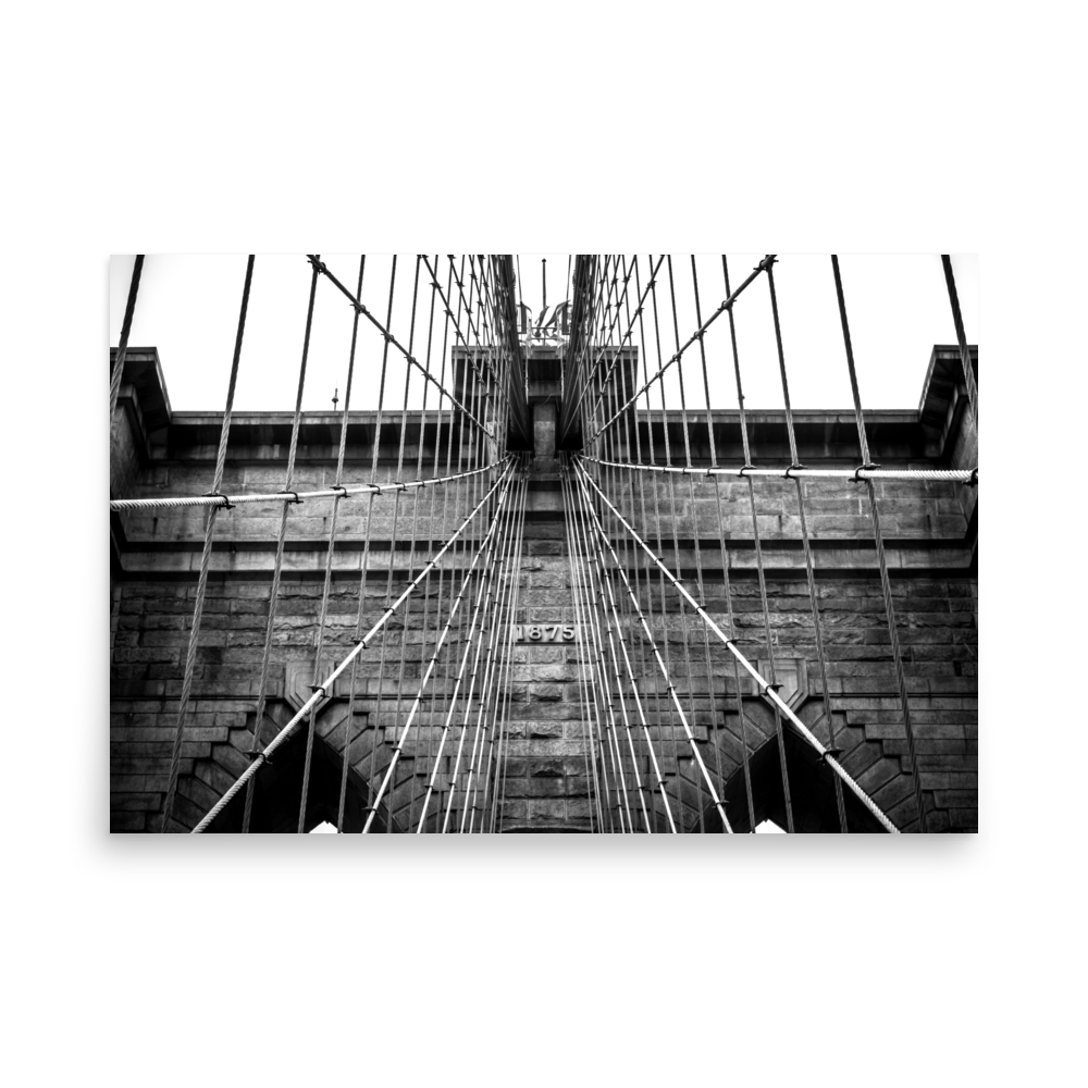 Tirage photo de New York "Brooklyn Bridge 1875" - NY - The Artistic Way