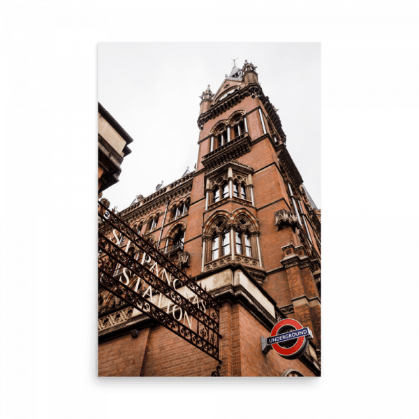 Tirage Photo de Londres "Saint Pancras Station building in London" - Londres - The Artistic Way