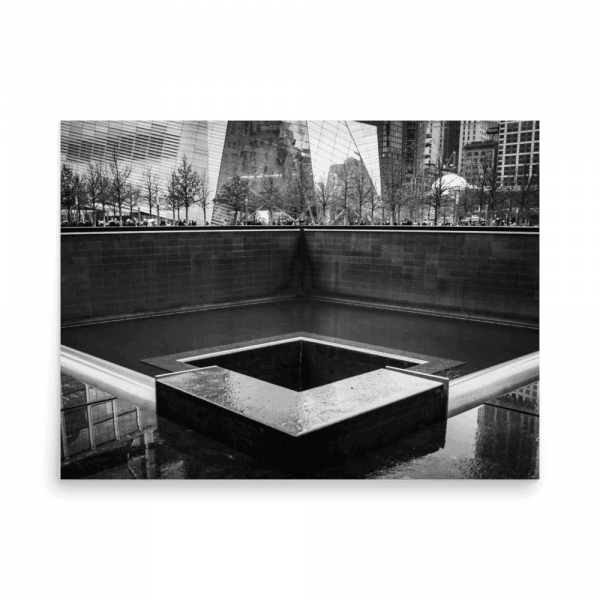 Tirage photo de New York "B&W Ground Zero" - NY - The Artistic Way