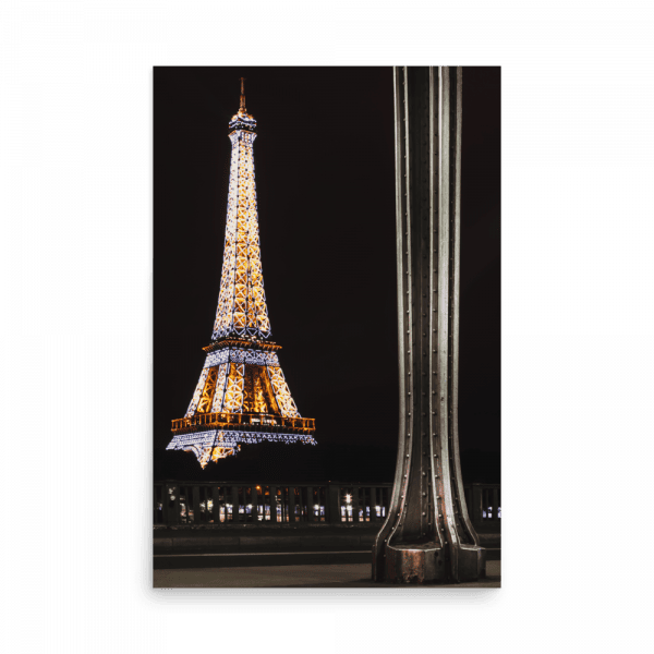 Tirage Photo de Paris "Eiffel Tower from Bir Hakeim at Night" - Paris - The Artistic Way