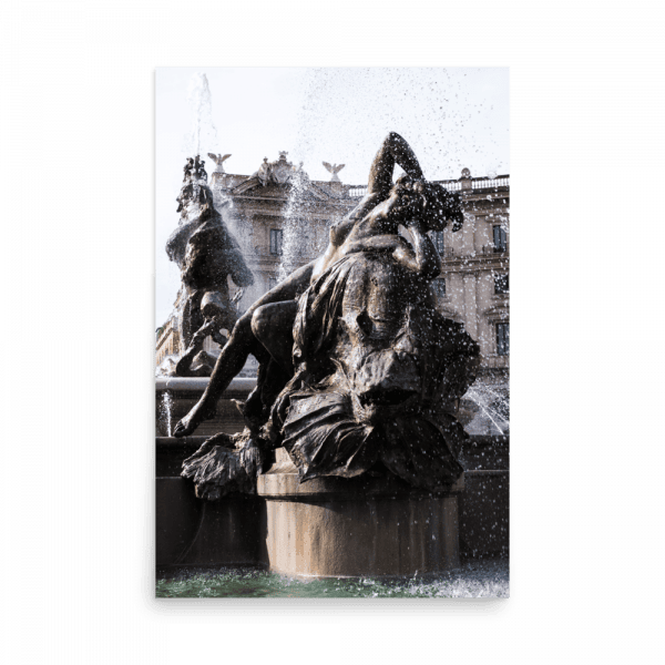 Tirage Photo de Rome "Statues of the Republic Square's fountain" - Rome - The Artistic Way