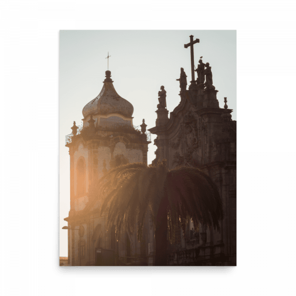 Tirage photo de Porto "Sunset over Carmo Church" - Porto - The Artistic Way
