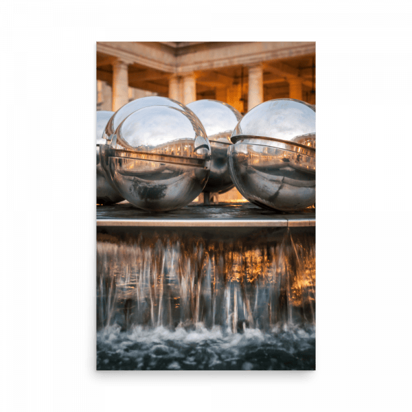 Tirage photo de Paris "Fountain Balls of the Palais Royal" - Paris - The Artistic Way
