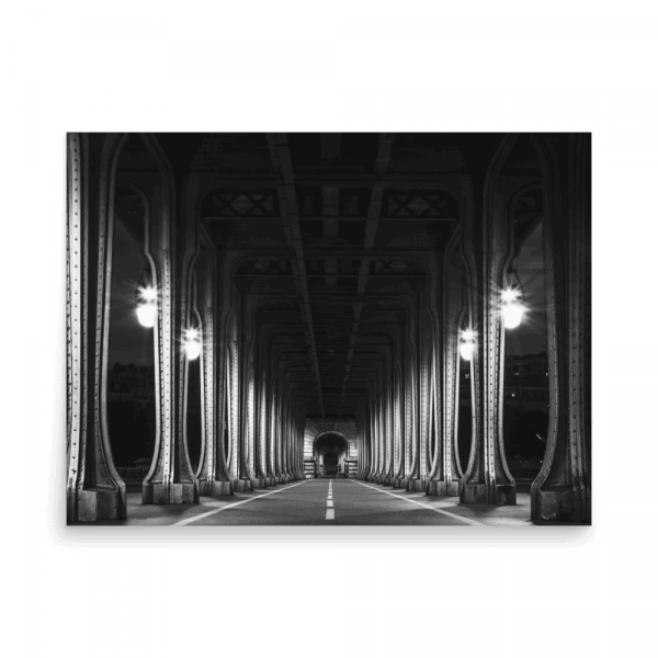 Tirage photo de Paris "Monumental Pont Bir Hakeim N&B" - Paris - The Artistic Way