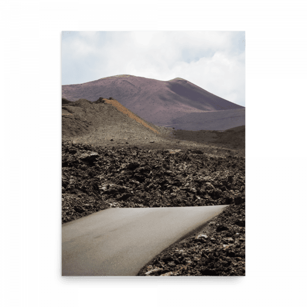 Tirage photo de Lanzarote "Road between volcanoes in Lanzarote" - Îles Canaries - The Artistic Way
