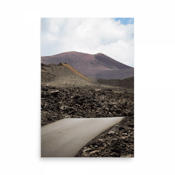 Tirage photo de Lanzarote "Road between volcanoes in Lanzarote" - Îles Canaries - The Artistic Way