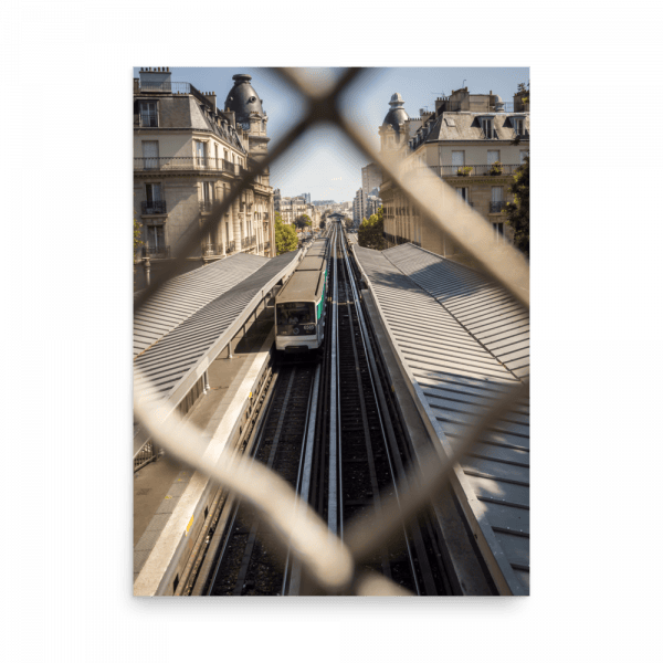 Tirage photo de Paris "Paris Aerial Metro" - Paris - The Artistic Way