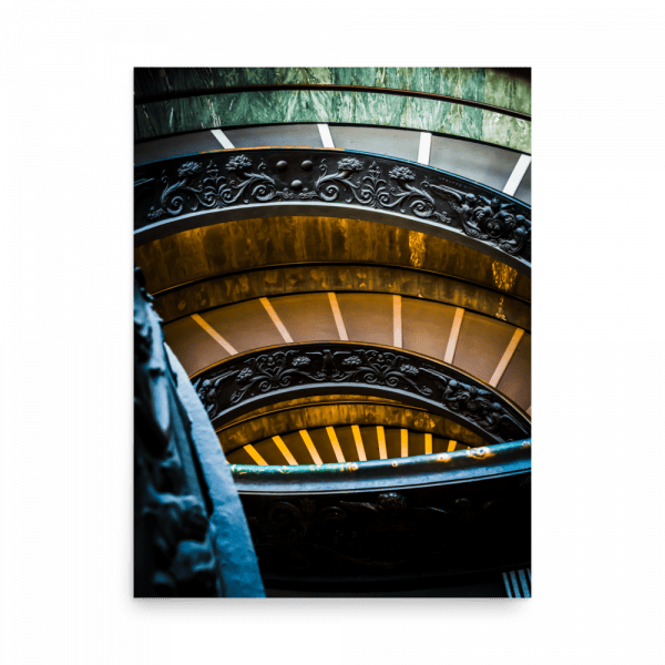 Tirage photo de Rome "Bramante Spiral stairs of the Vatican" - Rome - The Artistic Way