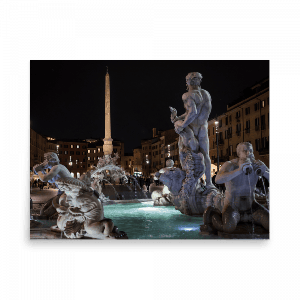 Tirage photo de Rome "Piazza Navona at Night" - Rome - The Artistic Way
