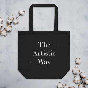 Eco Tote Bag Noir - The Artistic Way